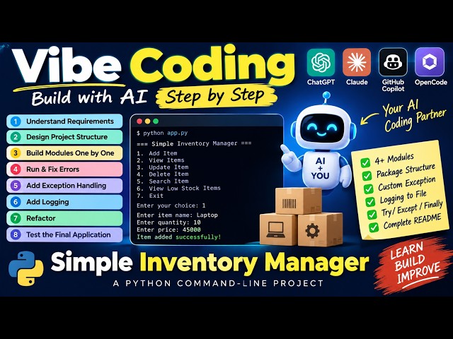 Vibe Coding with AI – Build a Simple  Expenses Manager Step by Step