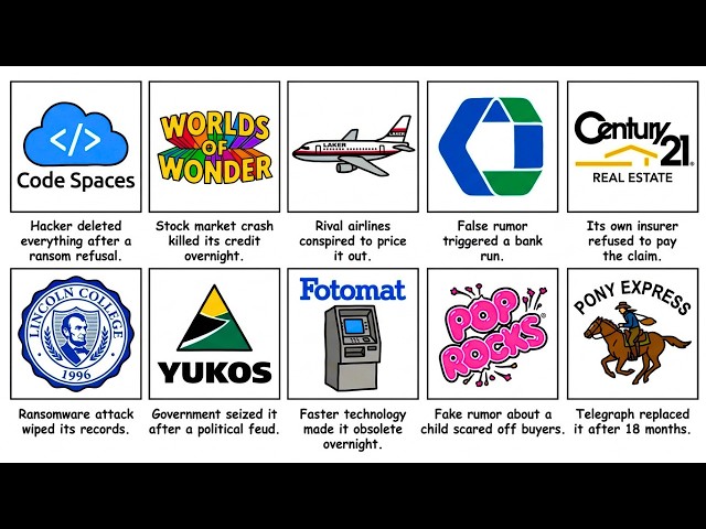 Top 10 Times ONE Company Lost EVERYTHING But It Wasn't Their Fault Explained Like You're 5