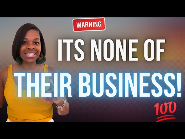5 Things You Should NEVER Give People - Even If They Ask💯