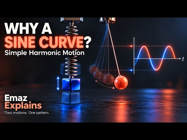 Simple Harmonic Motion Explained Visually | Pendulum, Spring & Sine Curve