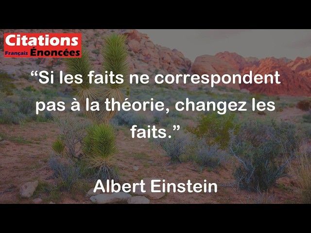 "If the facts don't fit the theory, change the facts": Einstein's lesson
