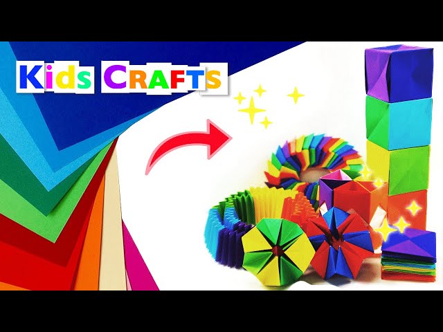 5 adorable DIY paper craft | Kids crafts DIY Origami اوريغامي 折り紙 оригами 종이접기