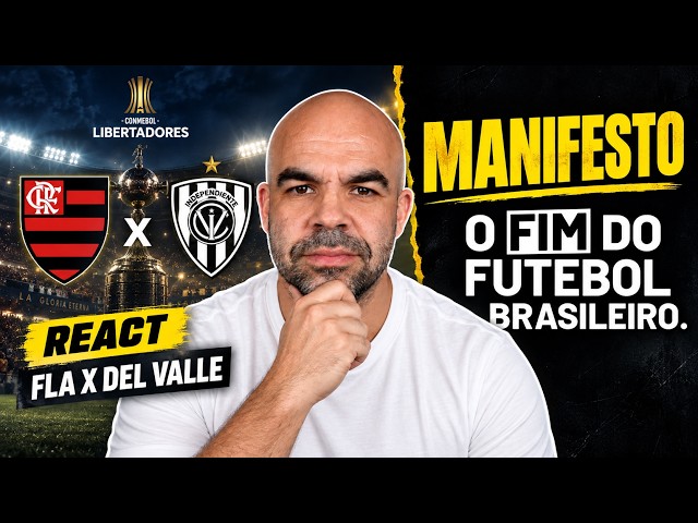 REACT  NOITE DE LIBERTADORES | FLAMENGO x DEL VALLE AO VIVO FUTEBOL BRASILEIRO