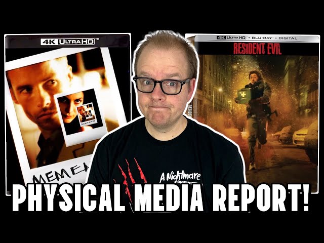 Resident EVIL 4K Steelbook, Memento 4K, And NEW Criterion Releases! | The Physical MEDIA Report #334