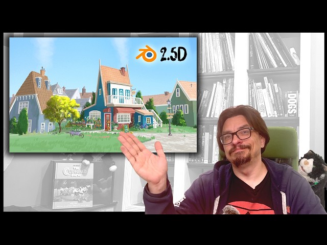 How to turn this Digital Painting into a 2.5D Blender scene with Projection Mapping