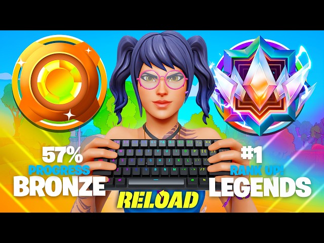 Gold to Unreal Legends Solo SPEEDRUN.. (Fortnite Reload)