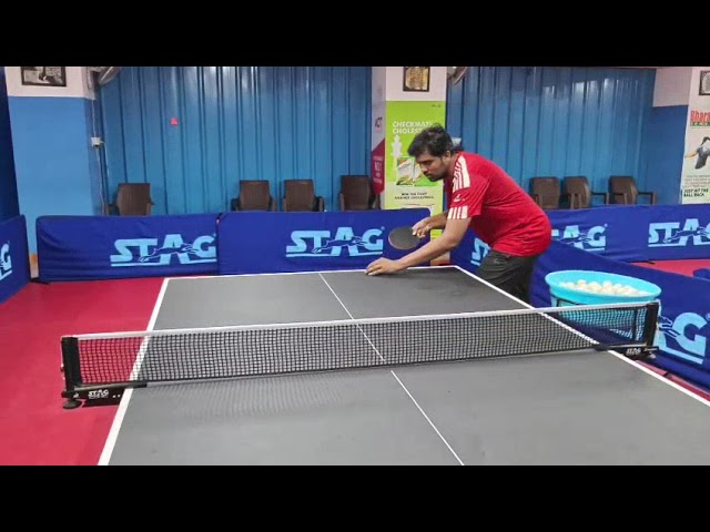 Reverse pendulum fast serve (backspin variation)