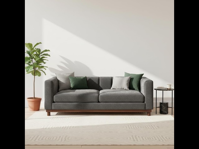 Christopher Knight Home Ellington  78" Loveseat Sofa Deep Wide Seat Couch, Modern , Thick Cushions,