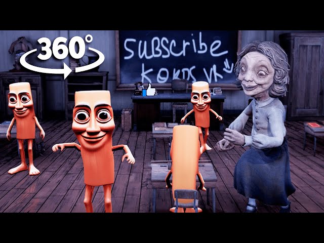 360° VR Sahur Class Chaos: Teacher vs Meme Students | Little Nightmares II