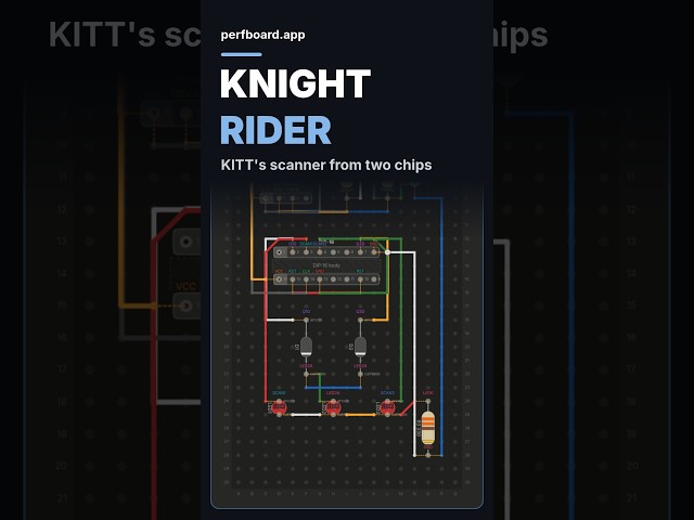 KITT's scanner from two chips