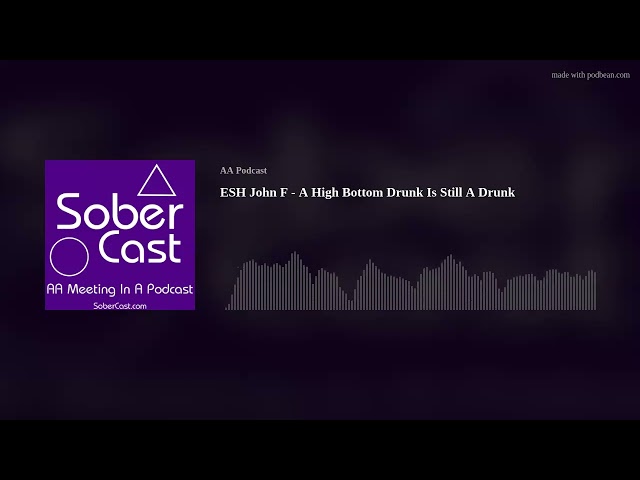 ESH Jon F - A High Bottom Drunk Is Still A Drunk - AA Speaker