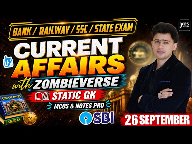 🔴26 September 2026 | Daily Current Affairs | For Bank, Insurance & SSC Exams