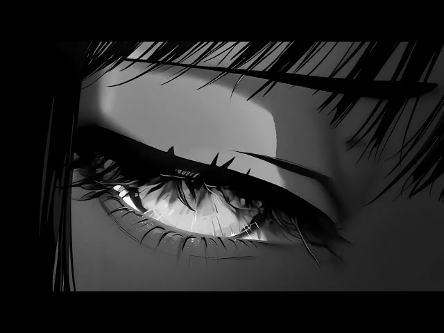 Anime Girl Eye in Monochrome B&W Style 4k Live Wallpaper PC - #animeeyes #anime #eyes #girl