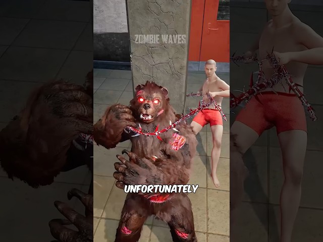 Zombie Waves: Giant Bear vs Zombies #viralshort #zombiewaves