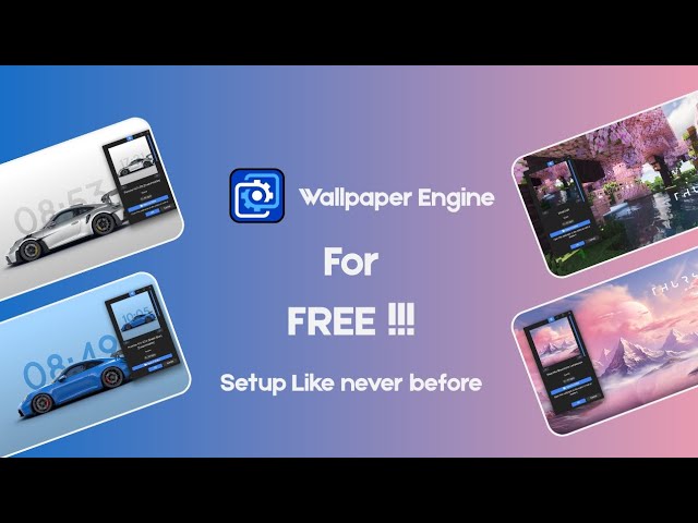 Wallpaper Engine For Free | Setup Tutorial | Custom Setup Like Never Before