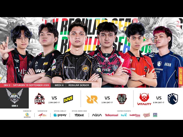 🔴 LIVE | MPL ID S18 | Week 6 Day 2 | English