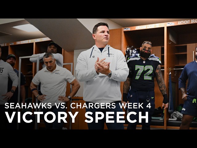 Head Coach Mike Macdonald's Victory Speech Following The Week 4 Win vs. Chargers