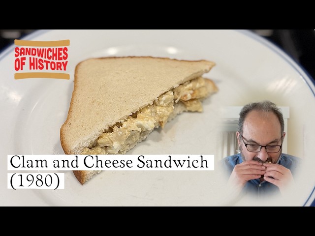 Clam and Cheese Sandwich (1980) on Sandwiches of History⁣
