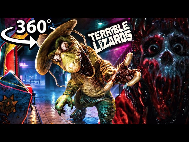 360° TERRIBLE LIZARDS | ALL JUMPSCARES IN VR!