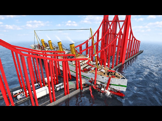 Ships vs Flooded Physics Bridge | Teardown