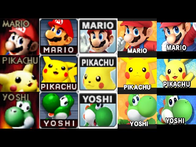 Evolution of All Characters in Super Smash Bros (1999-2021)