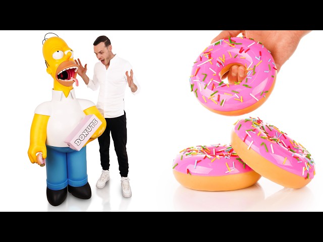 I Made a Life Size Homer Simpson Out of Chocolate!