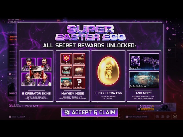 ALL "SECRET" SUPER EASTER EGG REWARDS IN BLACK OPS 7 ZOMBIES!