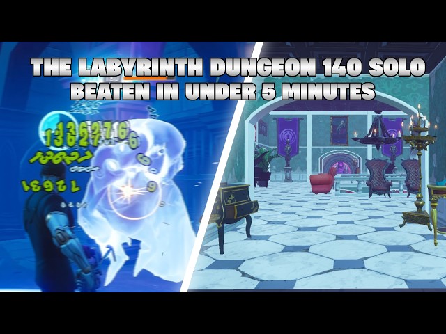 The Labyrinth 140 Dungeons Solo Speedrun (4:00)
