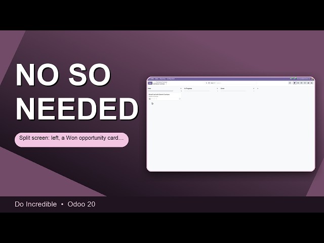 Odoo 20: Turn a CRM Opportunity Into a Project — No Sales Order Detour