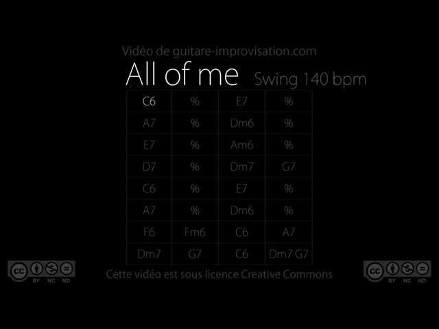 All of Me : Backing Track (140 bpm)