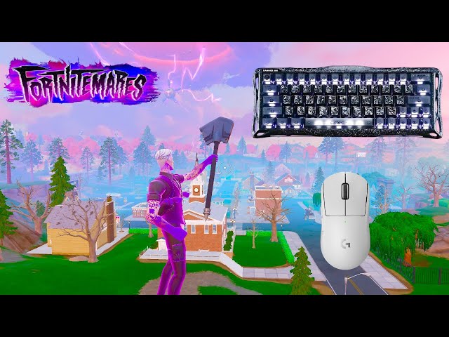 *NEW* FORTNITEMARES BATTLE  ROYALE 🏆GravaStar V60 Pro ASMR😴Satisfying Keyboard Fortnite 900 FPS 4K