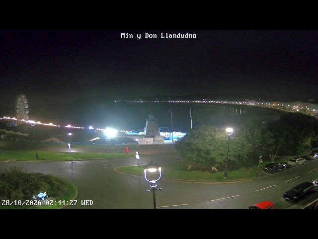 Llandudno North Parade from Min y Don Llandudno