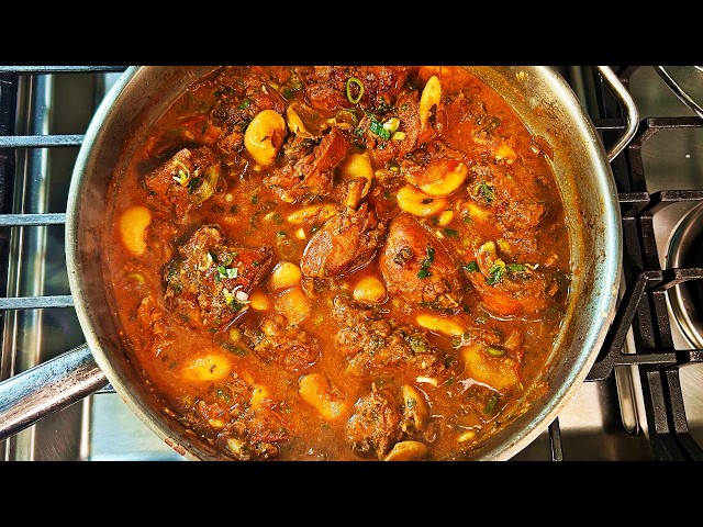 Stewed Chicken With Butter Beans