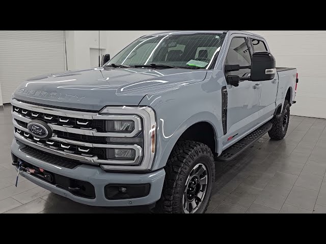 2024 FORD F250 LARIAT ULTIMATE TREMOR H.O. DIESEL GLACIER GRAY 4K WALKAROUND 16833Z