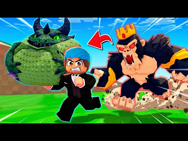 KINUHA KO ANG ITLOG NI GORILLA KING AT HUNGRY MONSTER | Roblox | Steal an Egg