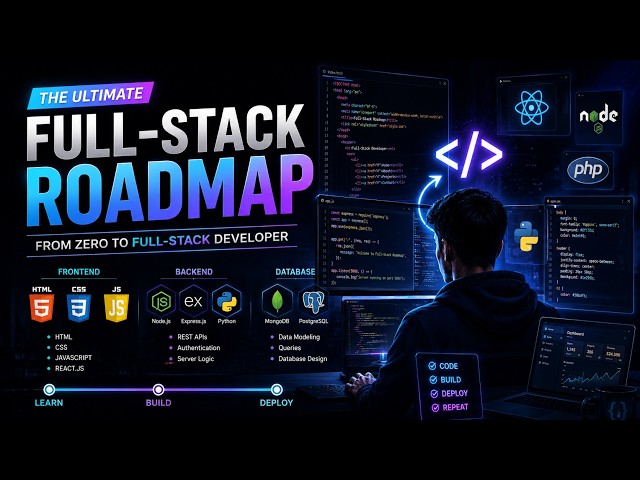 Full-Stack Web Development Roadmap: From Beginner to Pro (2026 Guide)