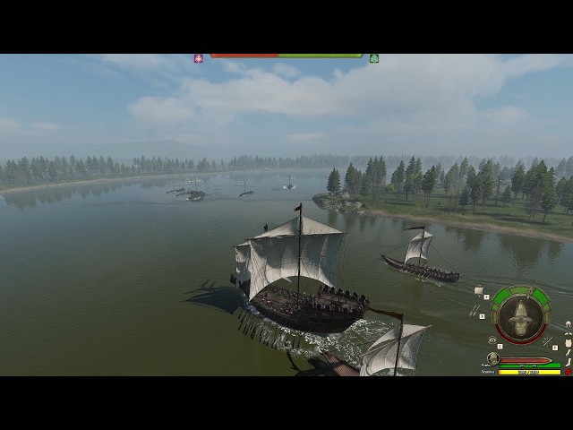 OUTNUMBERED? Can 3 Empire Ships Survive 5 Battanian Raiders? | M&B2