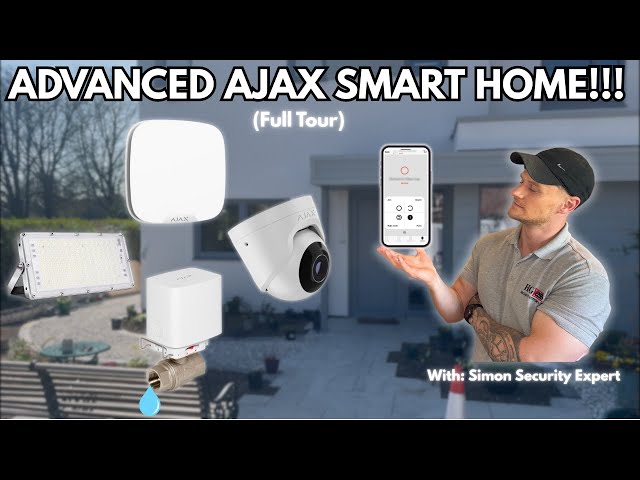 Full Ajax Smart Home Tour - Burglar Alarm, CCTV, Leak Detection, Lighting & More!