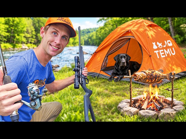 $500 TEMU Hunting and Fishing Survival Challenge!