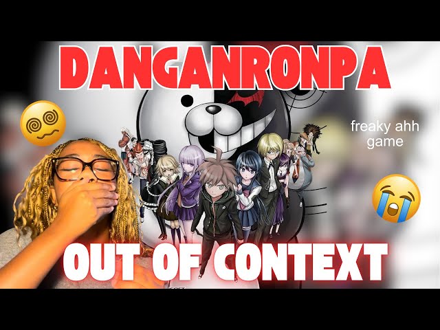 try NOT to LAUGH to DANGANRONPA out of context | reacting to media out of context