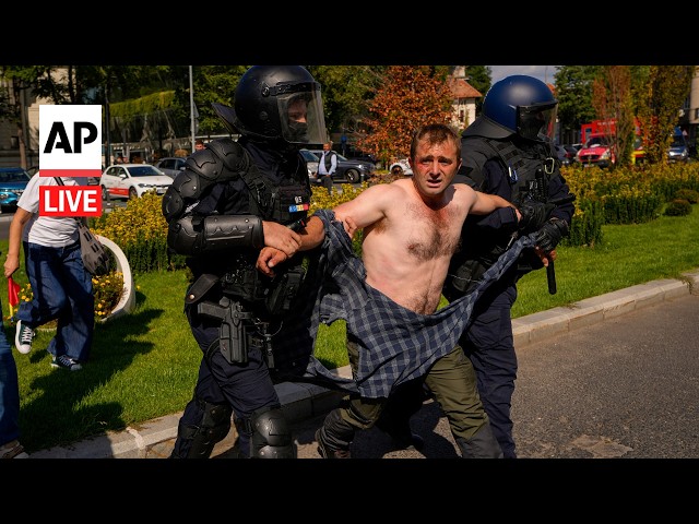 LIVE: Farmers protest in Romania