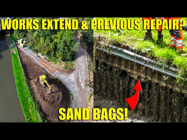 Whitchurch Canal Breach Update, Evidence Of Old Repair & Groundworks Continue!