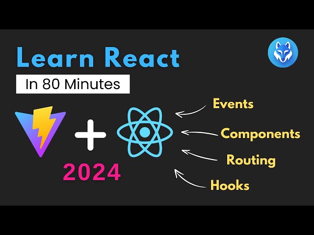 React Crash Course | Learn React Quickly | In 80 Minutes