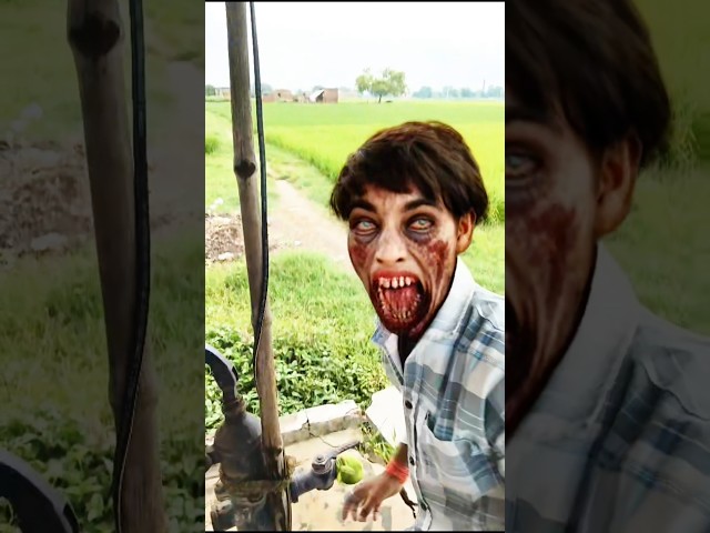 Sahil became a zombie #zombie #zombies #shorts #ghost #ghoststory #spooky