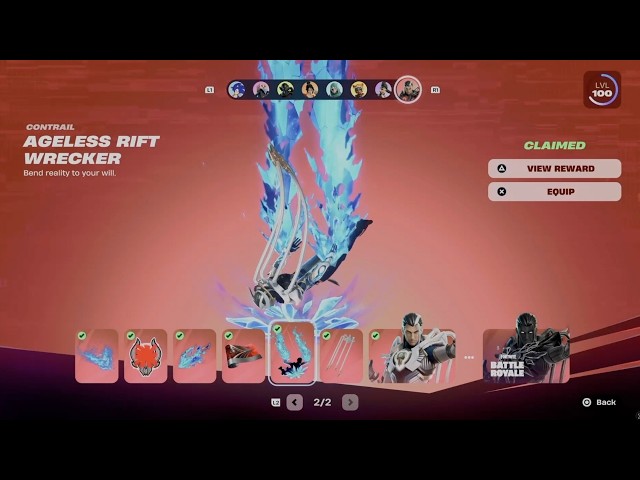 How to Unlock Ageless Rift Wrecker Contrail in Fortnite | Battle Pass Rewards Page 2