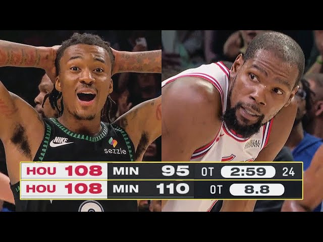 LARGEST OT COMEBACK of the Play-by-Play Era Timberwolves vs. Rockets | Presented by @xfinity