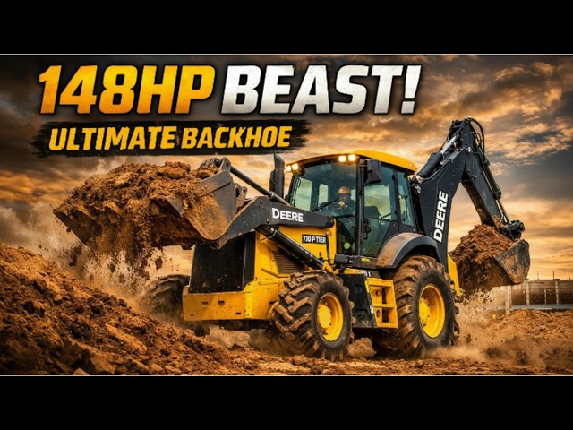 710 P Tier Backhoe – 148HP Beast That Dominates Any Jobsite