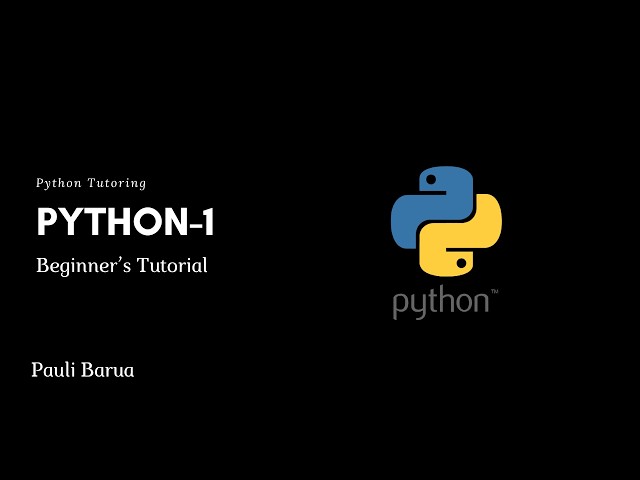 Python For Beginners - Part 1