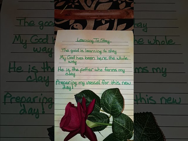 Learning To Stay 🙏🤗💖-An original poem by The Poet Who Knows It #poetry #prophecy #earthangel