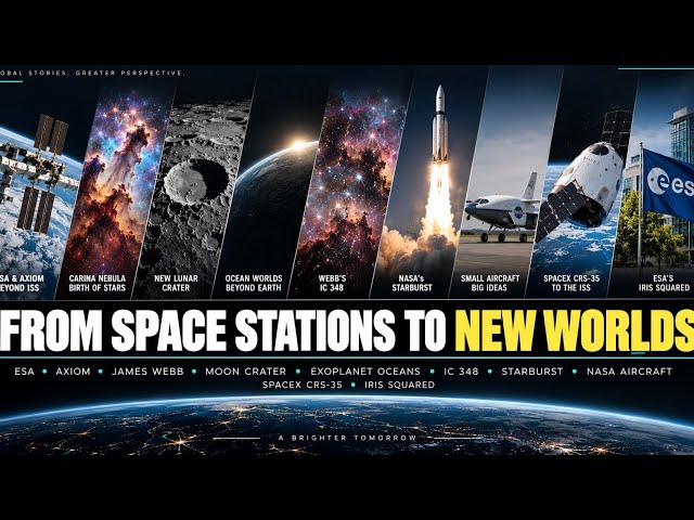 Space Station Future, James Webb, Lunar Crater, StarBurst, ISS Resupply & Europe’s IRIS² Explained